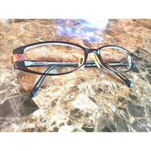 Burberry Eyeglass Frames B8465 Brown Plastic Full Rim Rectangular 50[]16-135